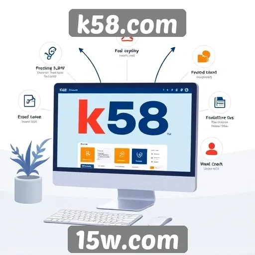 Recursos e funcionalidades do site k58.com